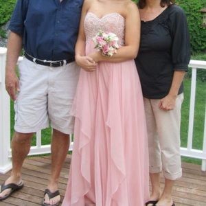 Light Pink Gown Strapless